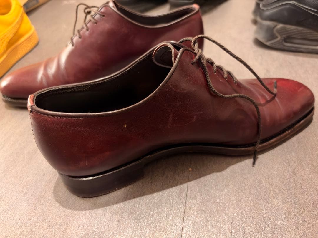 OTSUKA 25.0cm バーガンディ 内羽根プレーンホールカット