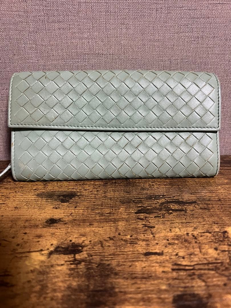 ボッテガヴェネタ イントレチャート長財布緑 ボッテガヴェネタ イントレチャート 長財布 緑 レザー 買取実績【買取