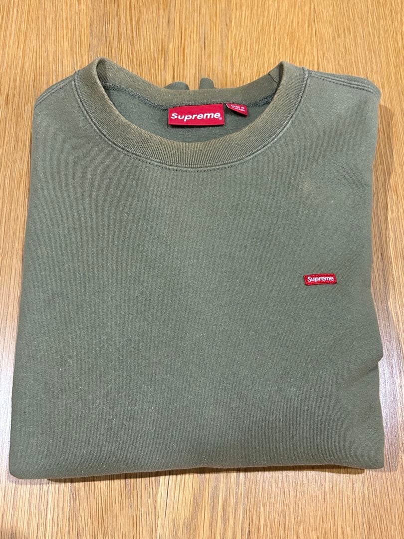 Supreme Small Box Crewneck Light Olive