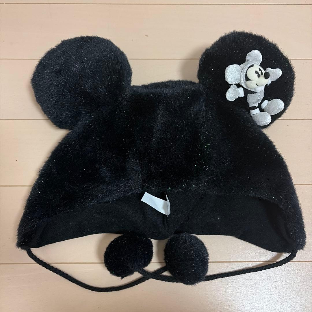 ディズニー 黒 ファンキャップ キラキラ - メルカリ