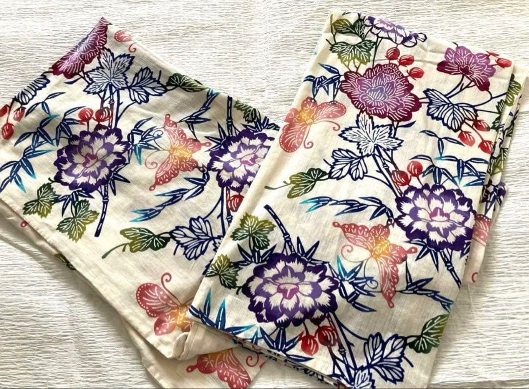 タイムセール 源氏物語・綿麻浴衣★注染・紅型調ゆかた 楽天市場】源氏物語浴衣 女性 単品浴衣 ゆかた 国内手縫いお仕立付き