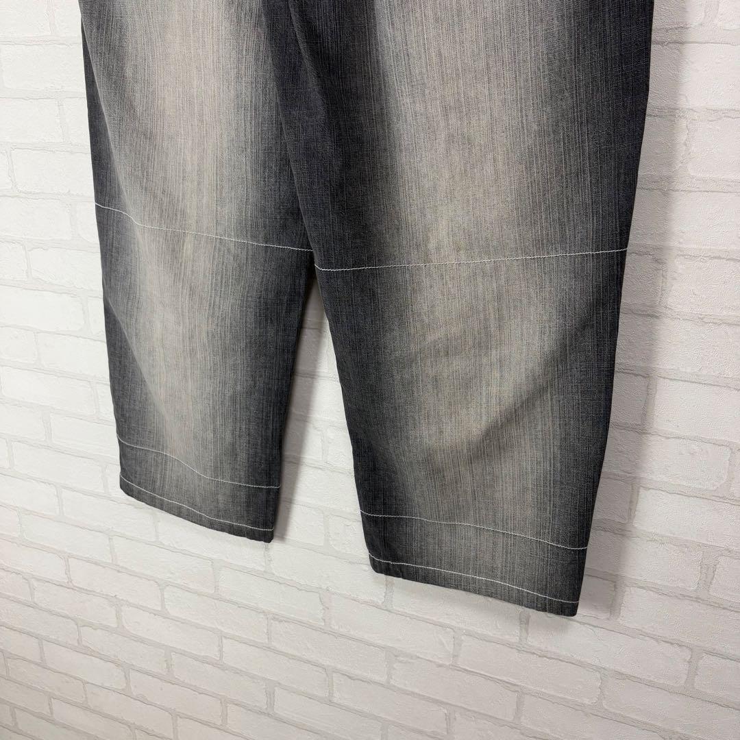 PWT 多ポケット 超極太 オーバーサイズ ブラックデニム バギーパンツ B