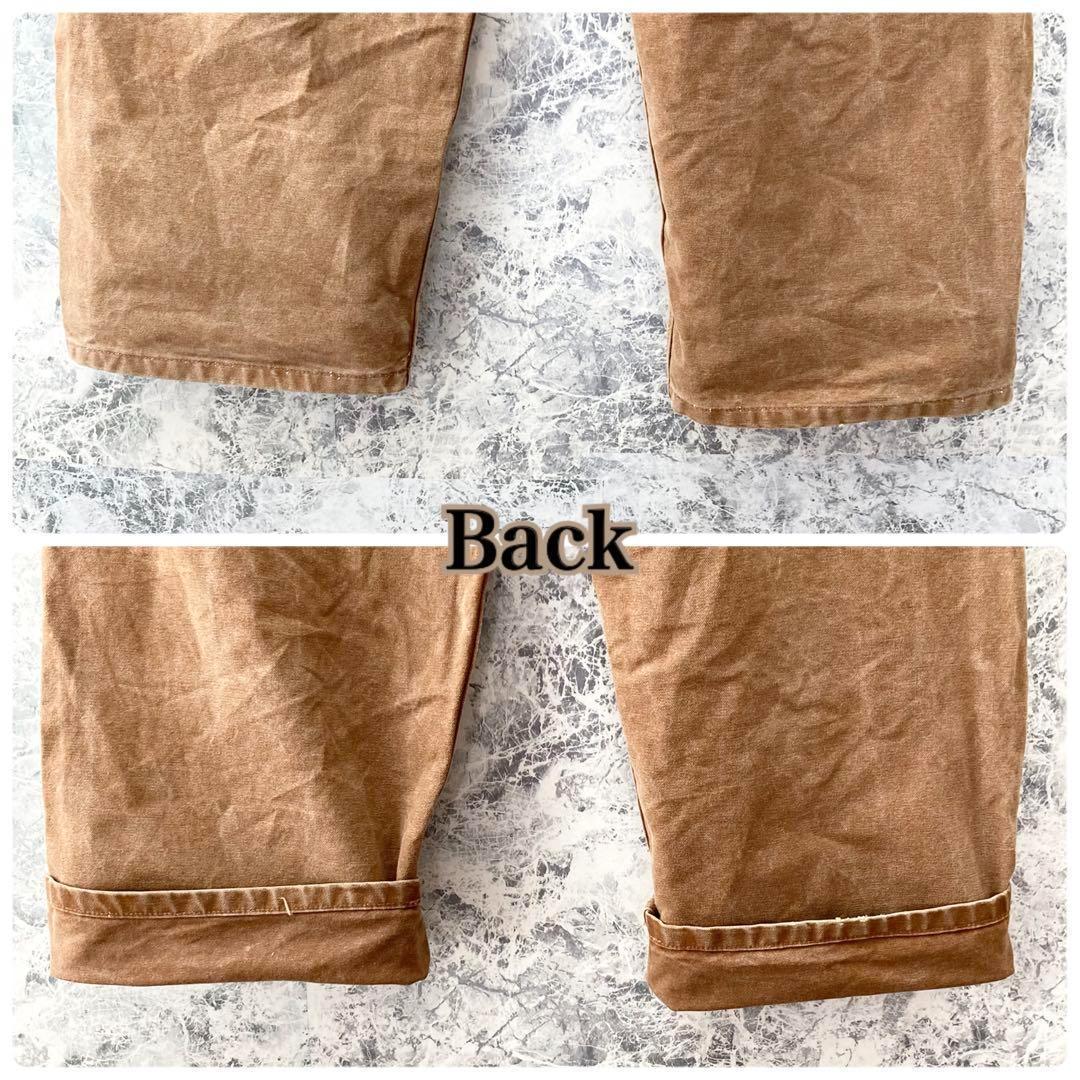 メキシコ製 カーハート 古着 ダック地 ダブルニー オーバーオール 極太