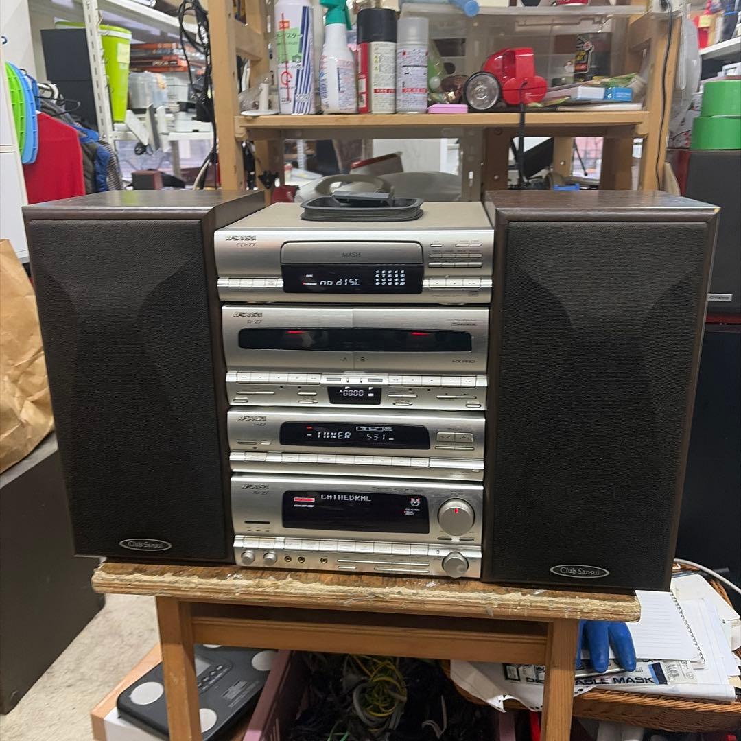 SANSUI ミニコンポ CDラジカセ - メルカリ