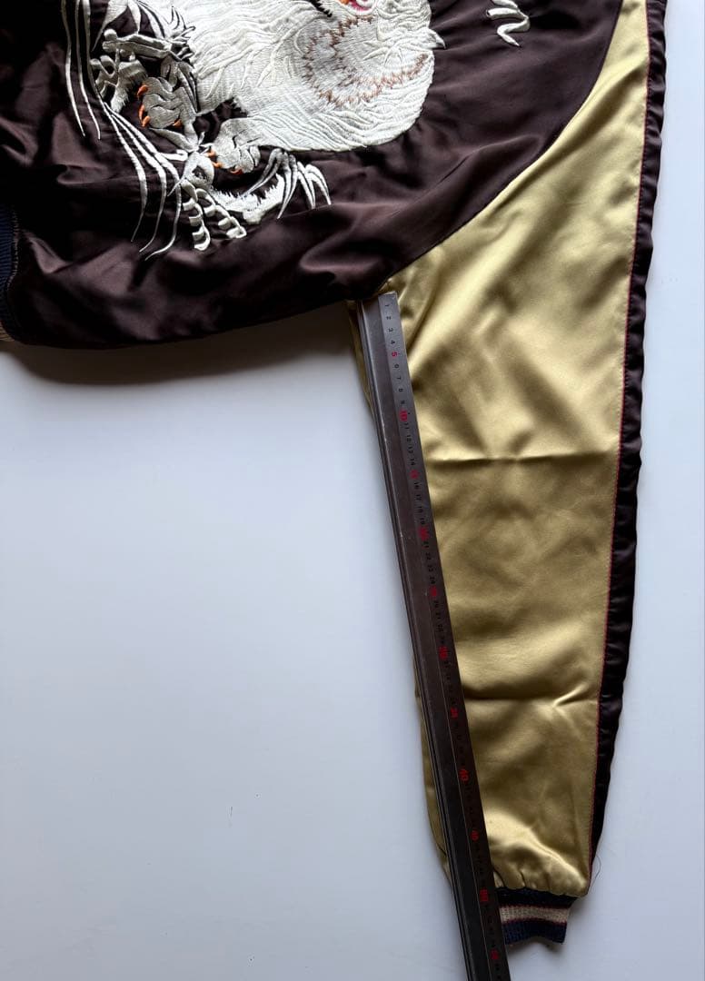 ヴィンテージ・ビンテージ品☆テーラー東洋スカジャン 虎・獅子・地図刺繍