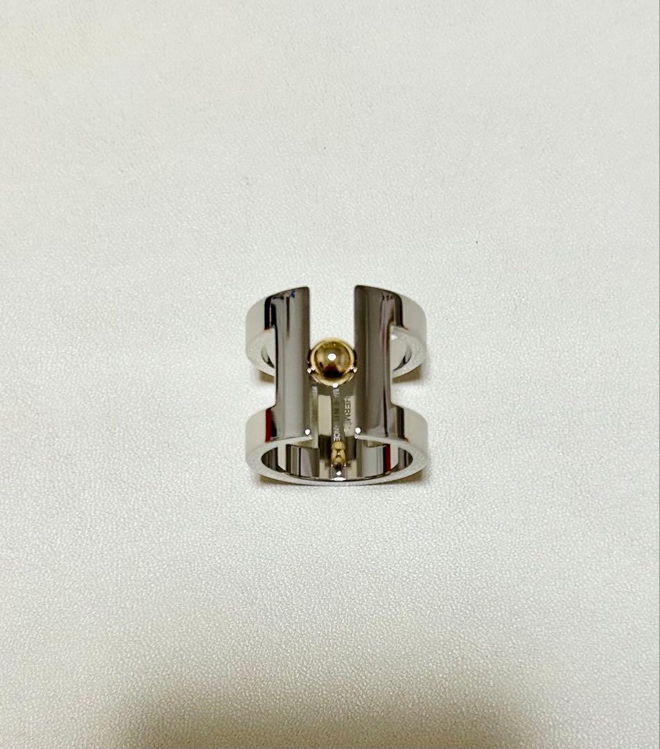 【正規品】エルメススカーフリング カレ用【新品未使用】 HERMES エルメス スカーフリング カレ90用 レガット シェーヌダンクル