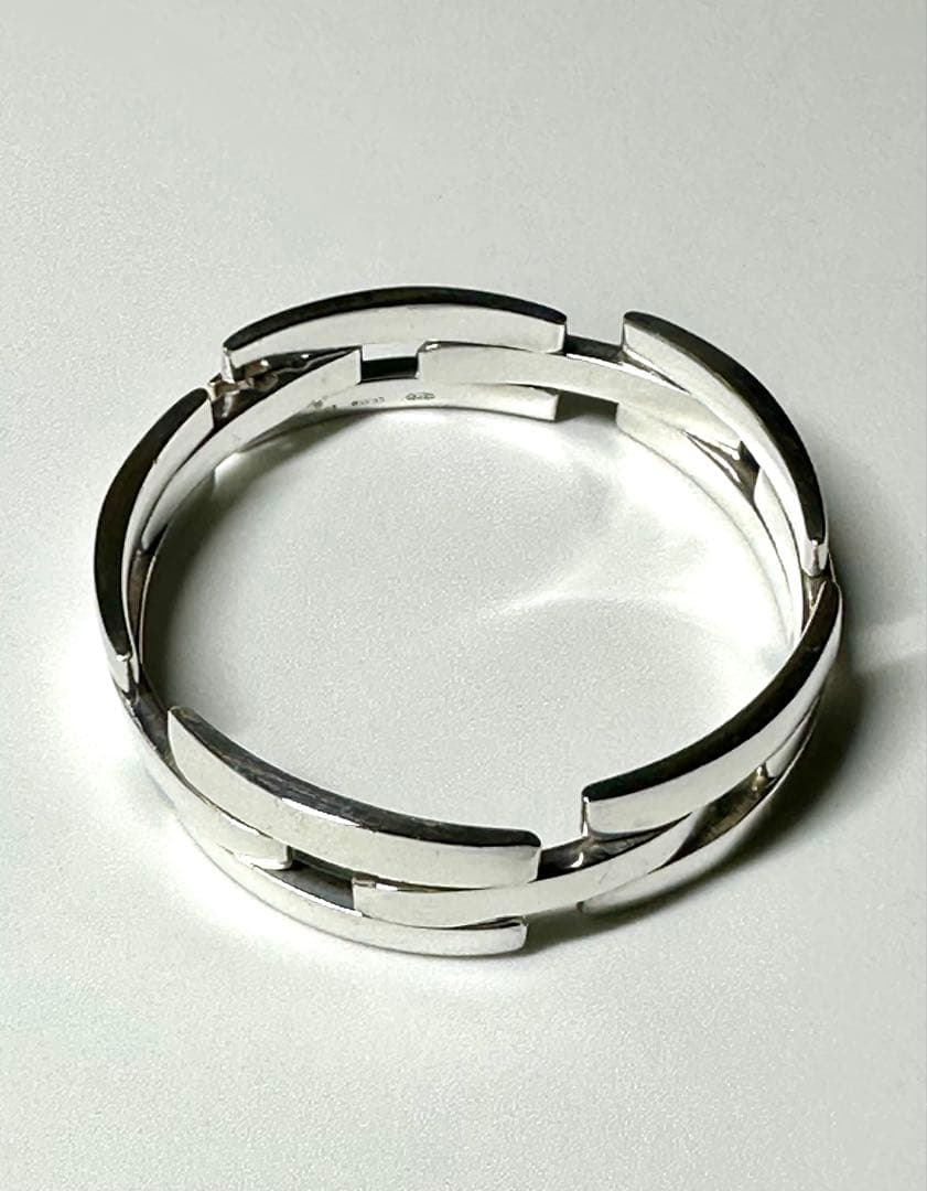 gucciシルバーリンクチェーンブレスレット - メルカリ