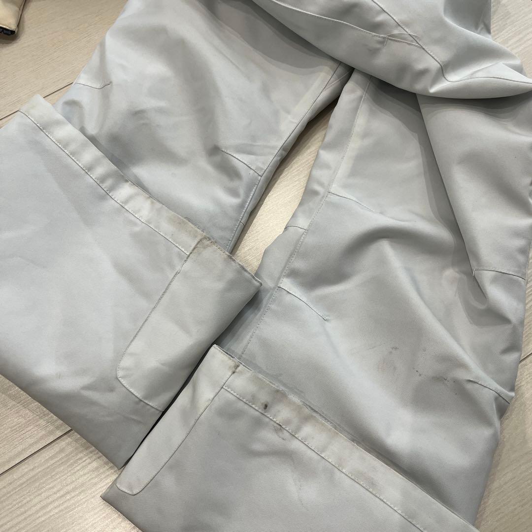 160 エアボーン スノーボード・スキーウェアセット 白ホワイト調節