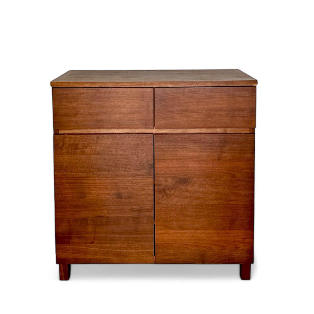 廃盤品】MUJI 無印良品 ウォールナット 脚付キャビネット - メルカリ