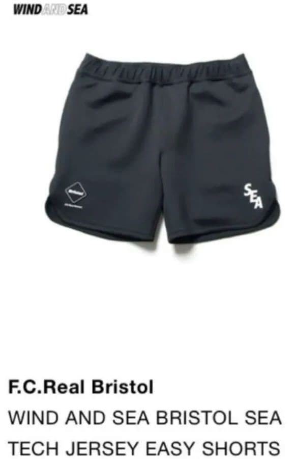 新品同様】FCRB×ウィンダンシー黒ショートパンツ SEA ハーフパンツ