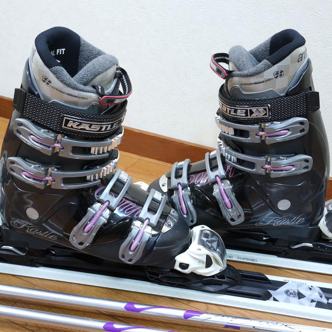 メンテ済 141cm 靴25～25.5cm VOLKL レディースセット(140