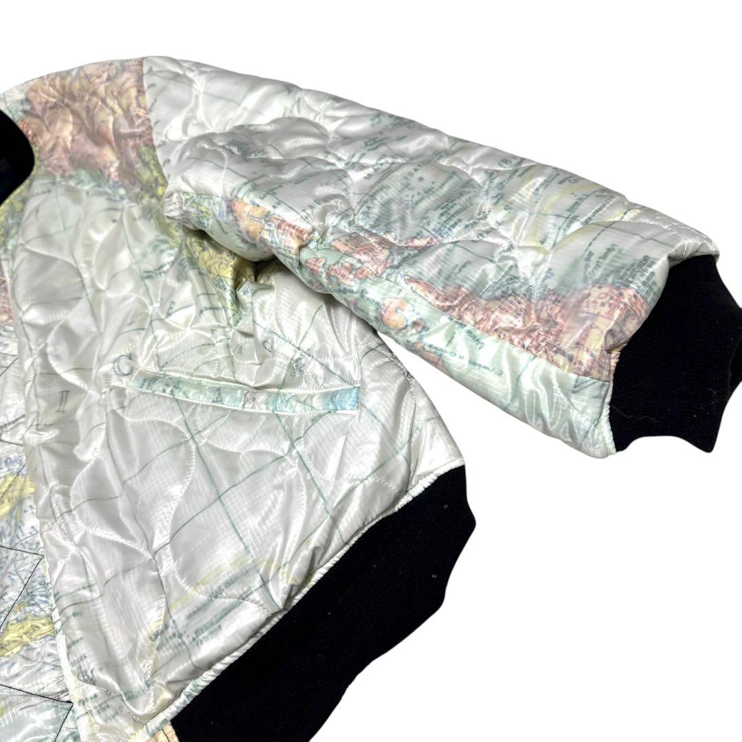 SEVESKIG MA-1 ボンバージャケット リバーシブル キルティング 総柄