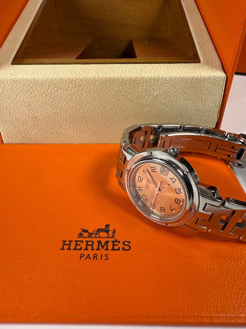 HERMES クリッパー CL4.2 シャンパン 箱/コマ Qz 【極美品】 - メルカリ