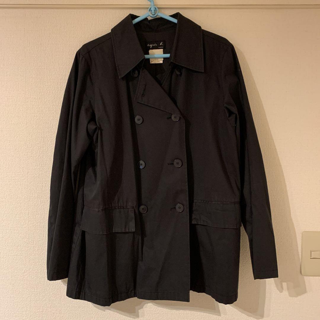 Chloé 90´sウール100％ ベルト付ロングコート黒 M ヴィンテージ