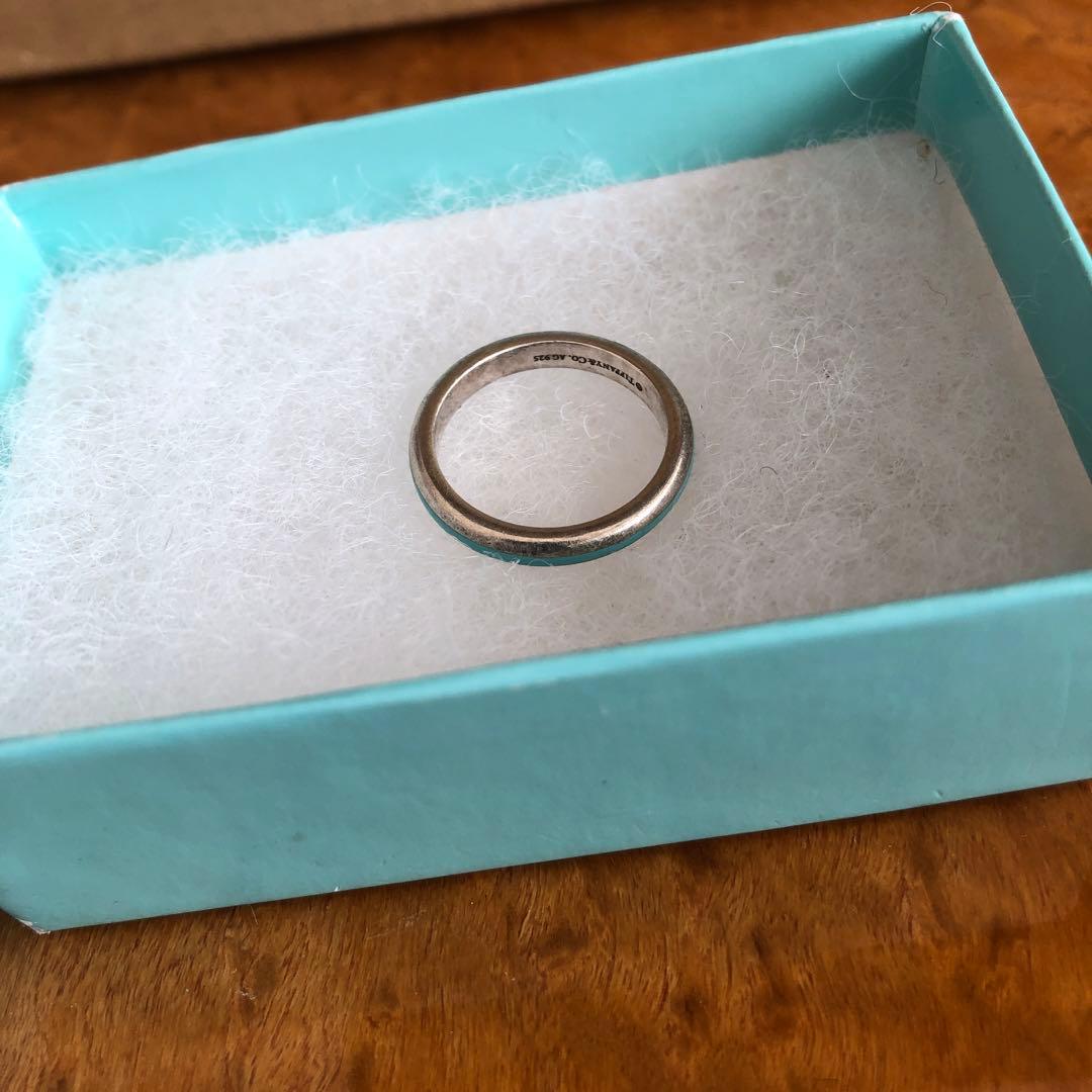 ティファニー リング 13号 ティファニーブルー AG925 エナメルライン