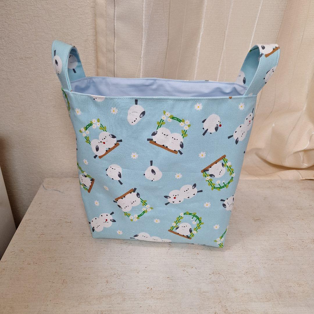 激レアパネル生地 ハンドメイド 布バスケット