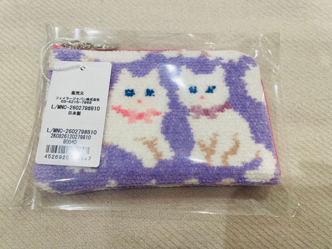 フェイラー FEILER モフモフネコチャン L字ポーチ - メルカリ