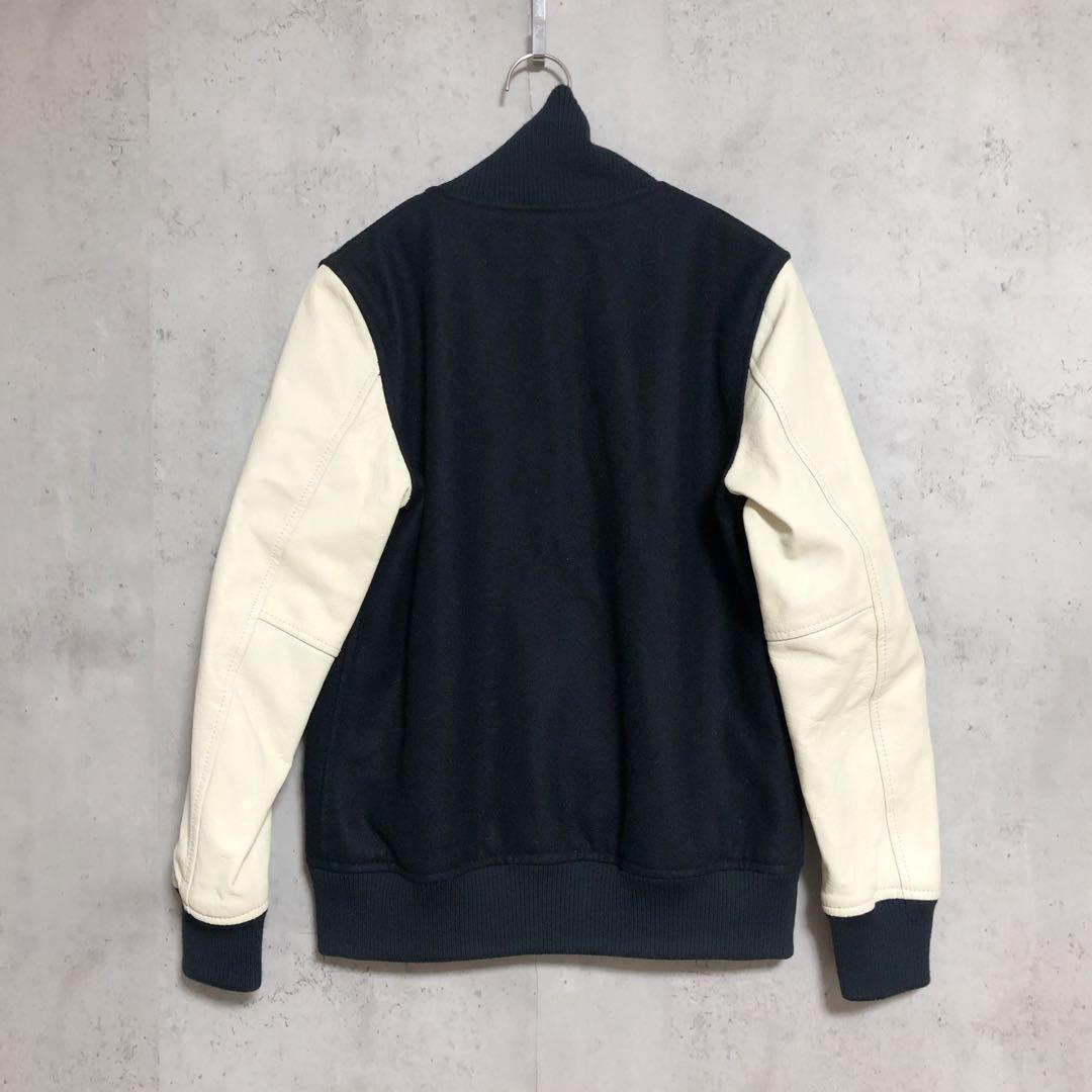 Q♡ レディース ラムレザー スタジャン ネイビー - メルカリ