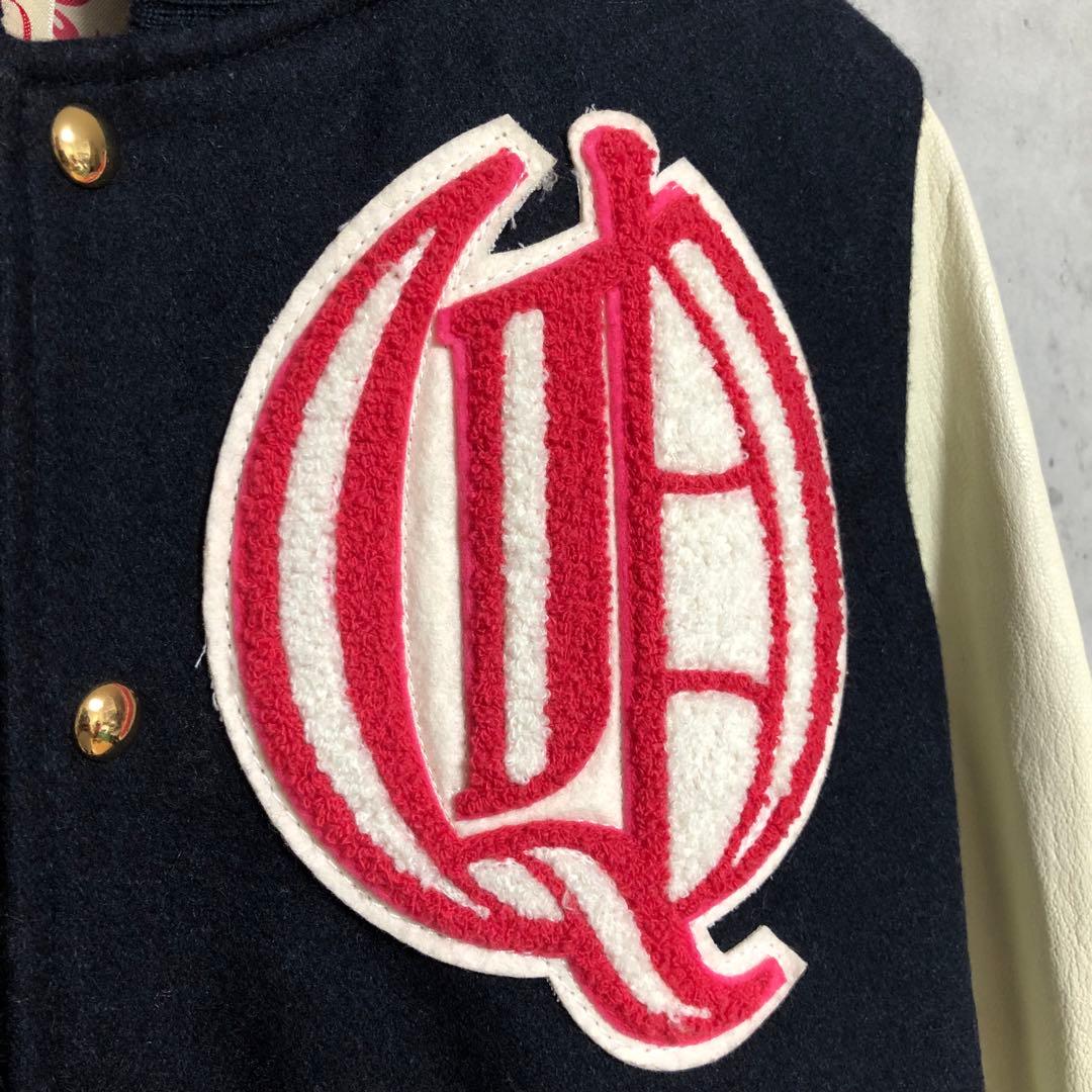 Q♡ レディース ラムレザー スタジャン ネイビー - メルカリ