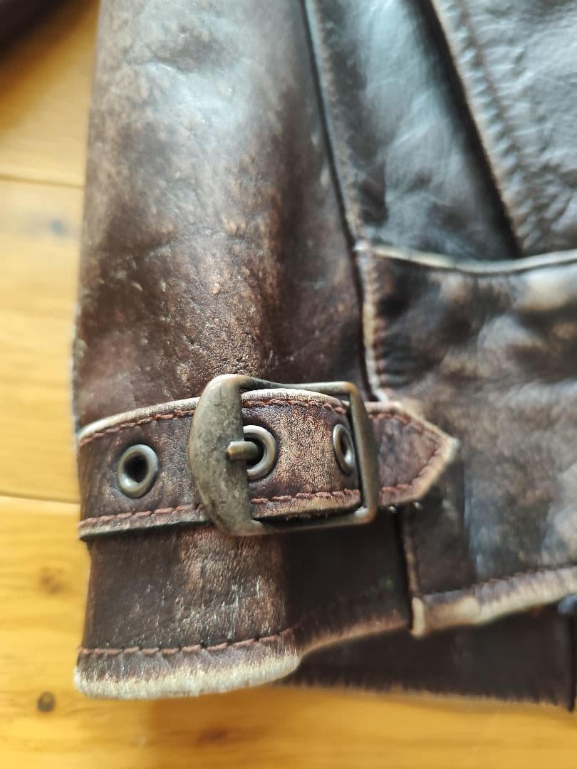 LVC Levi's リーバイス シボ革 レザージャケット 茶 M - メルカリ