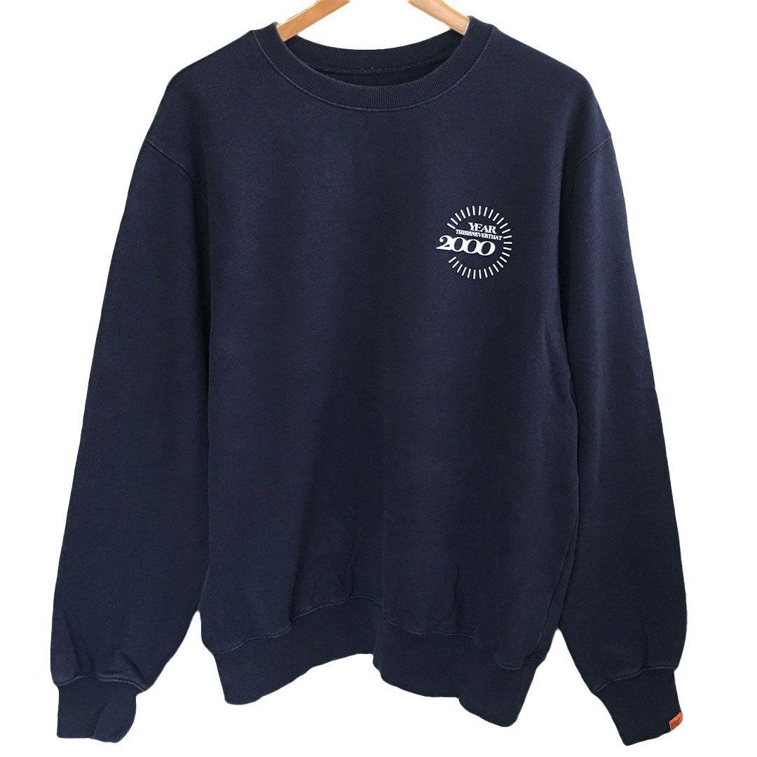 古着 thisisneverthat ネバザ トレーナー スウェット ネイビー - メルカリ