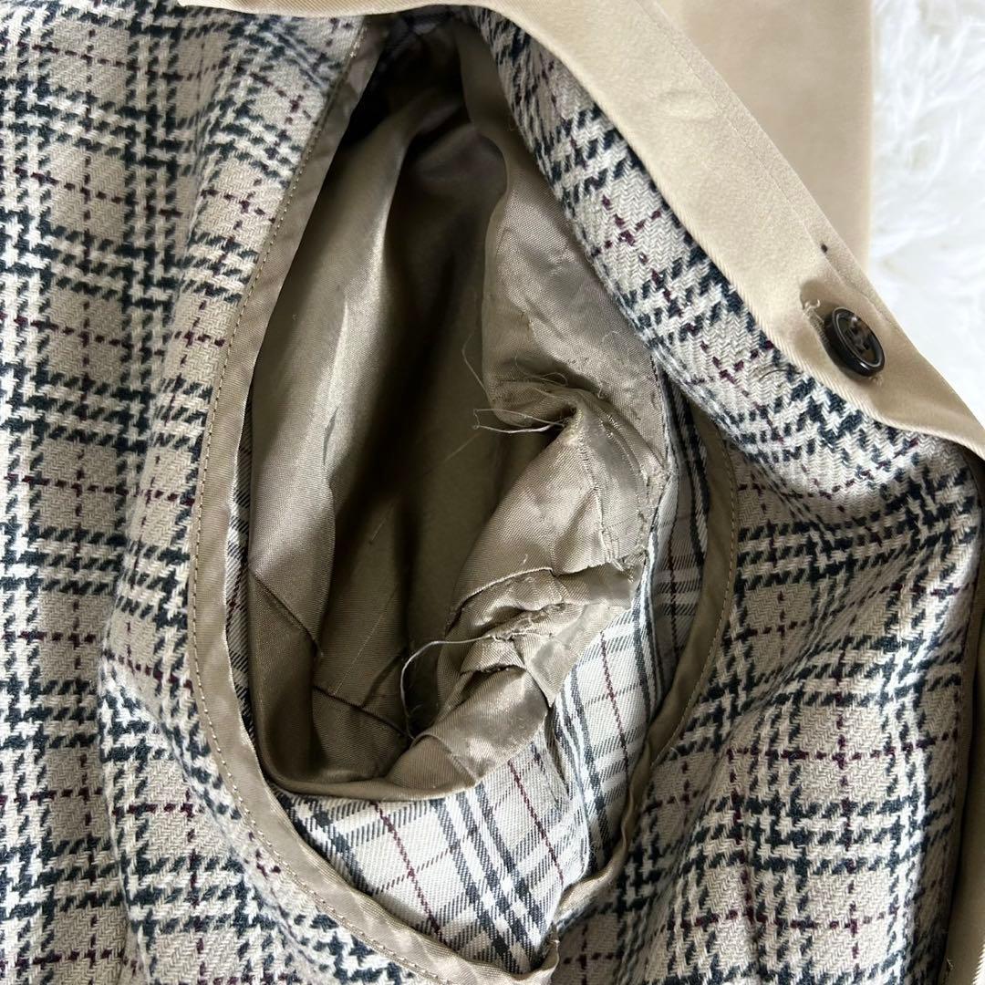 良品✨《バーバリーブルーレーベル》ライナー付きトレンチコート チェック ベルト