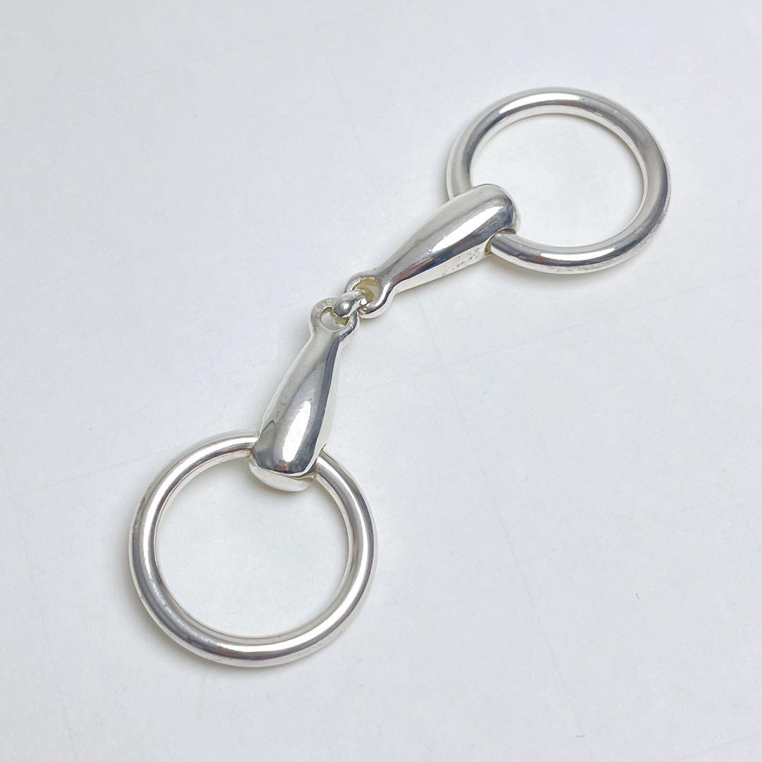 エルメス ヴィンテージ ホースビット キーリング 925 ミネルヴァ刻印