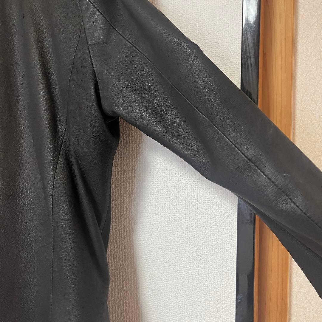 00s アーカイブEKAM ハイネックレザージャケットvkei opium風 - メルカリ