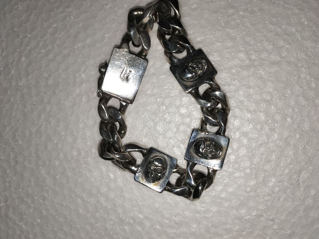 ベルサーニ ヴェルサーニ Versani スカル シルバーブレスレット ドクロ