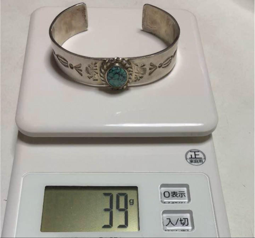 スパイダーウェブターコイズ シルバーターコイズカフブレスレット