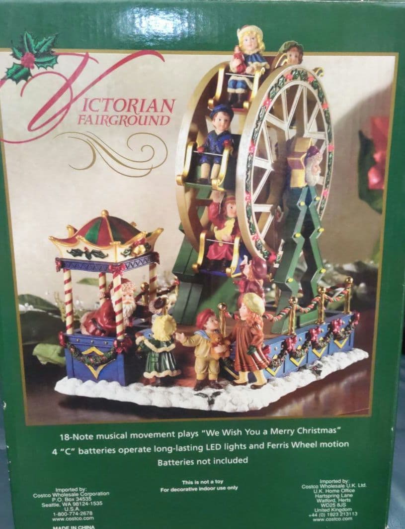 Victorian fairground 観覧車 オルゴールWooden Art ki-gu-mi