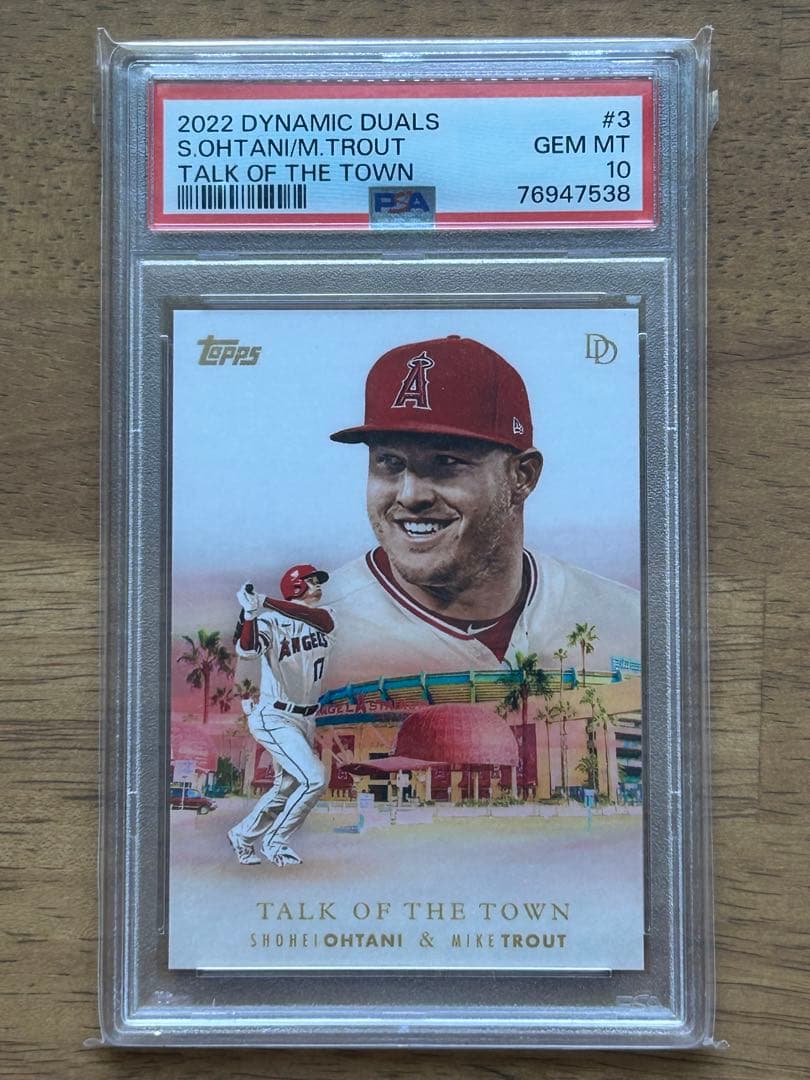 2022 topps DYNAMIC DUALS 大谷翔平 トラウト PSA10 - メルカリ