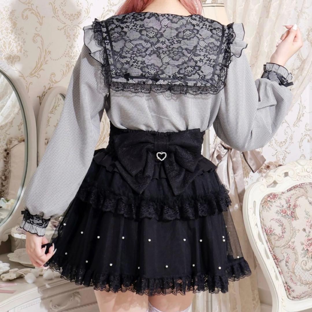 地雷 マーズ ブラウス フリル 十字架 ノエミー リボン スカパン