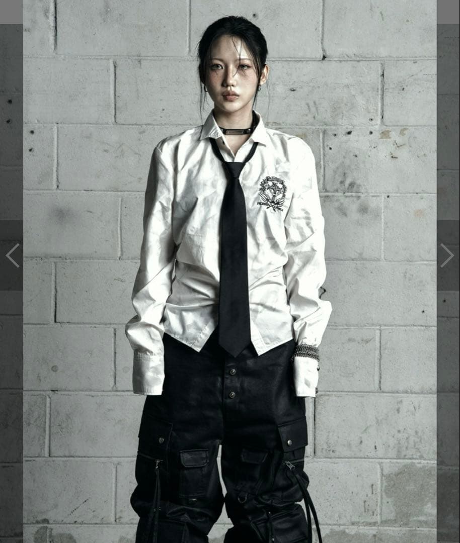 【Rosen Kreuz】BACK CROSS CROPPED SHIRT Rosen Kreuz】BACK CROSS CROPPED SHIRT - メルカリ