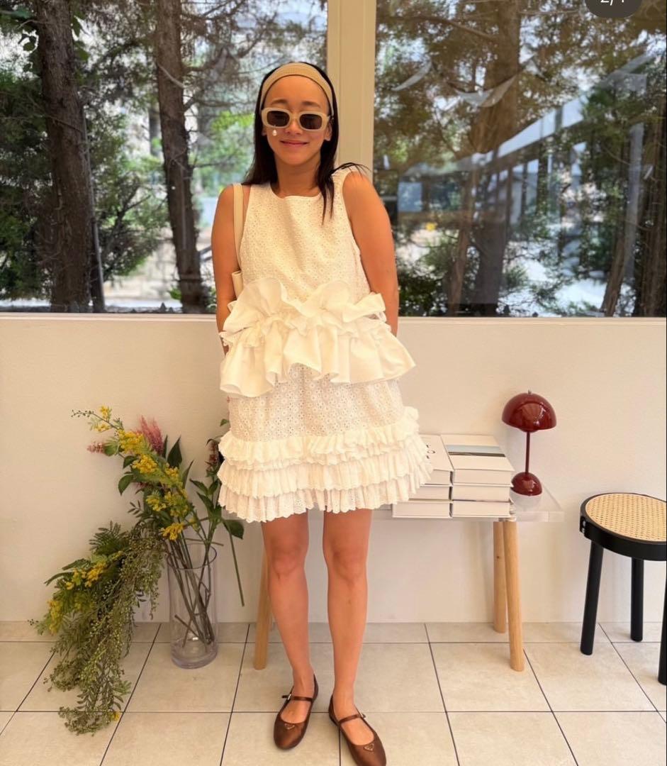 新品未使用】ロージーモンスター フリルパレードトップス ホワイト