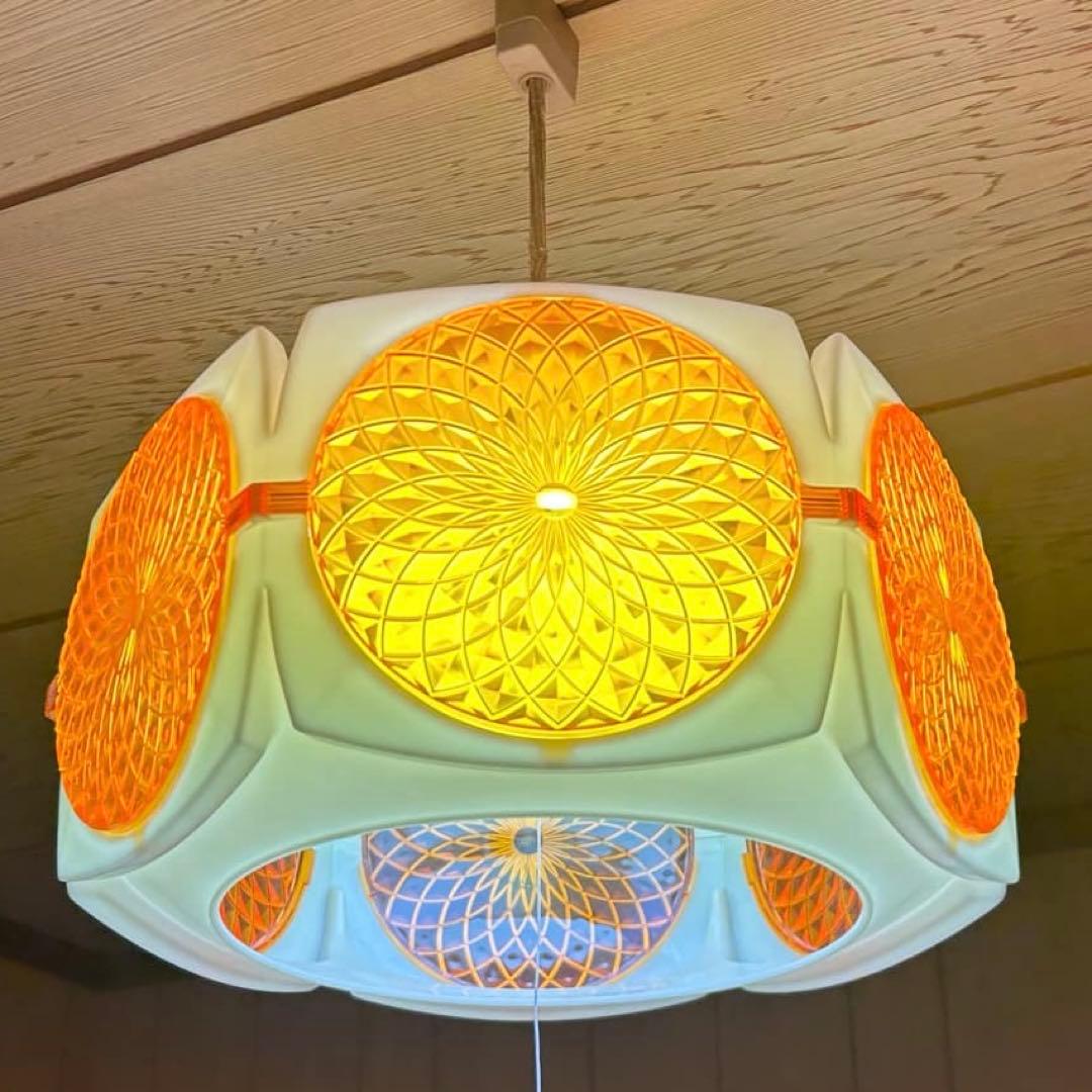 昭和レトロポップ 照明器具 希少 松下電工 ナショナル 吊り下げ 蛍光灯