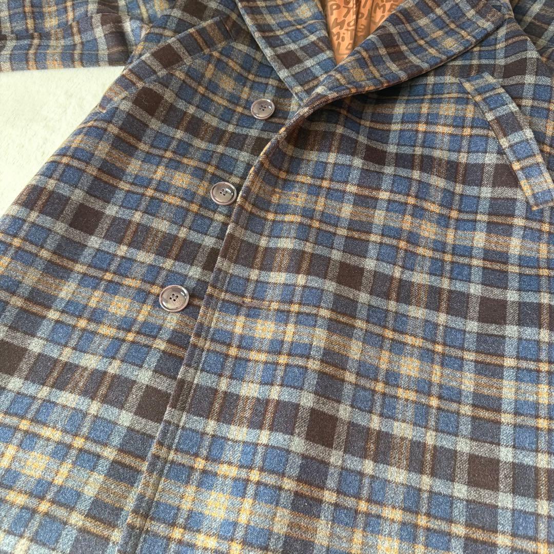 ココ様Naptime チェスターコート Nissy チェックネイビー - メルカリ