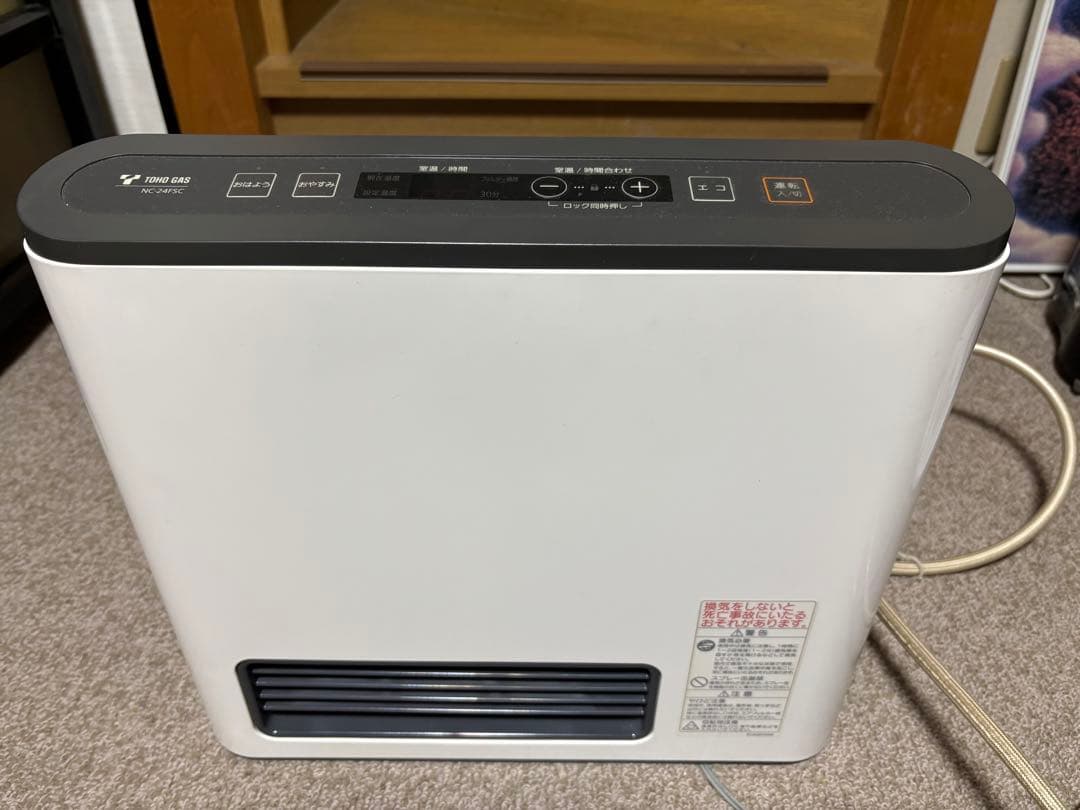 東邦ガス ガスファンヒーター N C-24FSC 都市ガス ノーリツ - メルカリ