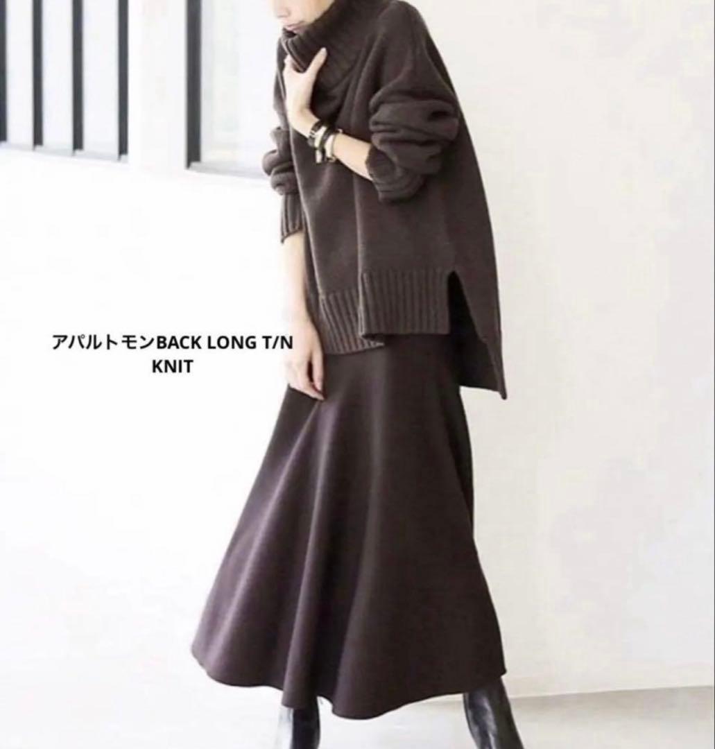 L'Appartement バックロングタートルネックニット - メルカリ