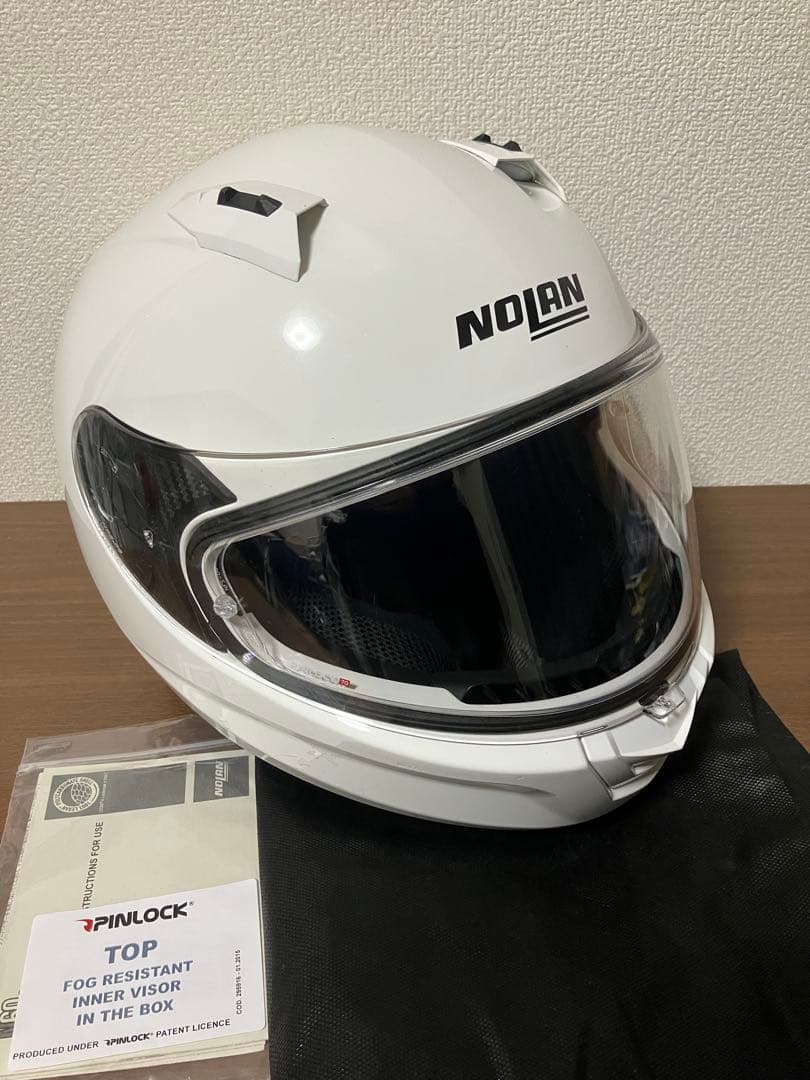 NOLAN N60-6 メタルホワイト pinlock付き Amazon | NOLAN(ノーラン) バイク ヘルメット フルフェイス N60-6