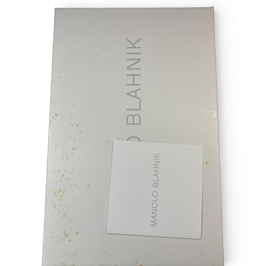 新品級 マノロブラニク ベージュ ストラップパンプス 36.5 23.5cm