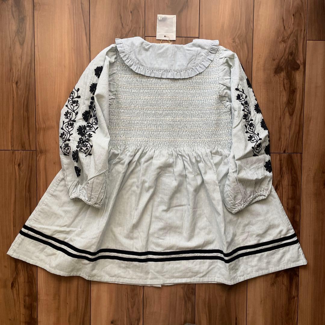 新品 bonjour diary 23aw stripe tunic 12y - メルカリ