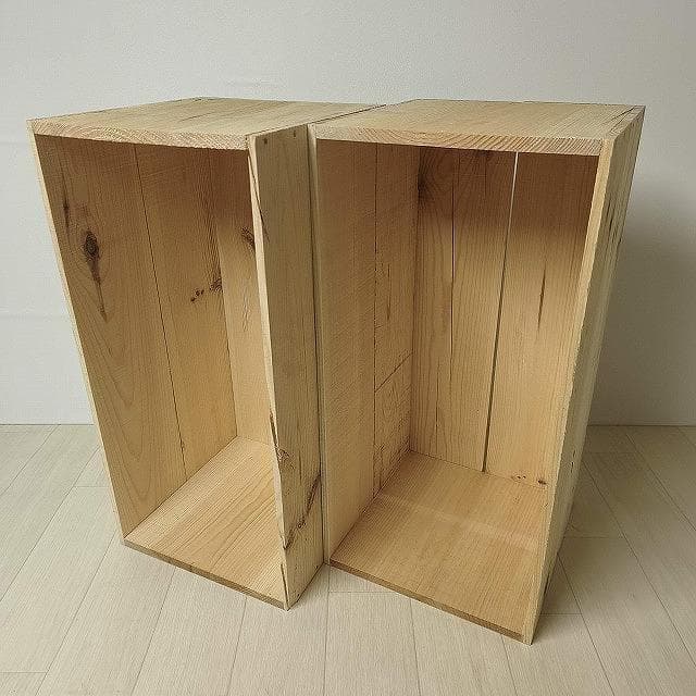 《訳アリ持ち手無しりんご箱》６箱セット 訳ありりんご箱　新品未使用ですが訳アリ