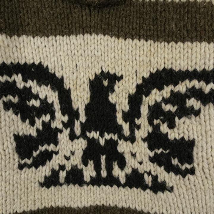 名作】ジュンヤワタナベマン AD2006 カウチン柄ショールカラーニット