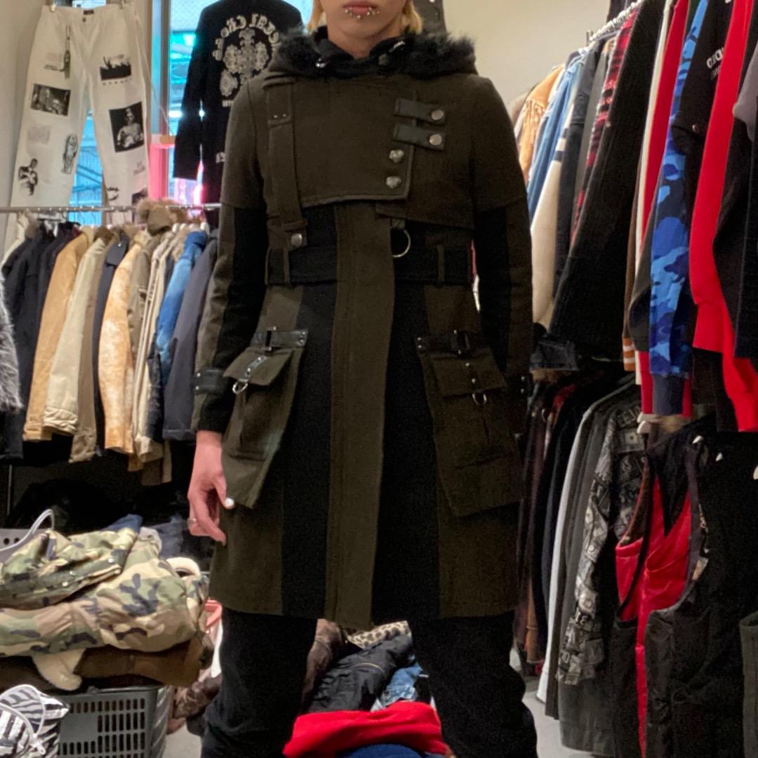 SEXPOT v系 ダブルジップ ベルトギミック ウール フード付きロングコート 楽天市場】ダッフルコート レディース ウール ウール100% フード付き