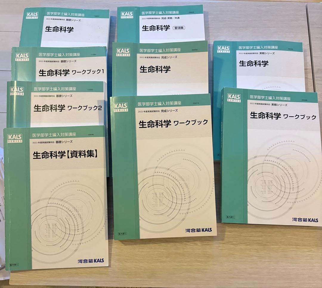 KALS 2026年度試験対応 生命科学基礎シリーズセット 英語単語リスト
