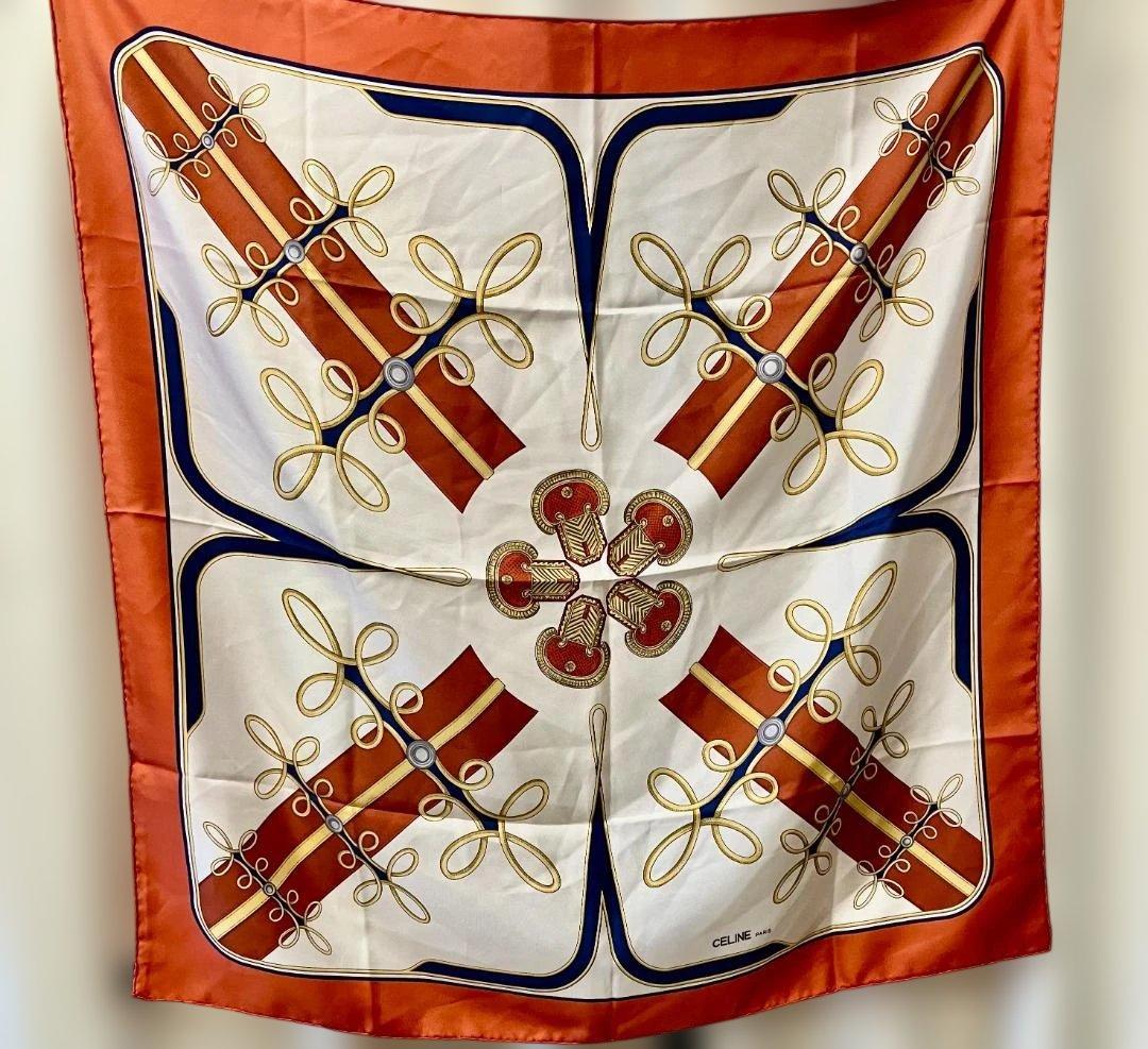 CELINE（セリーヌ） シルクスカーフ - メルカリ