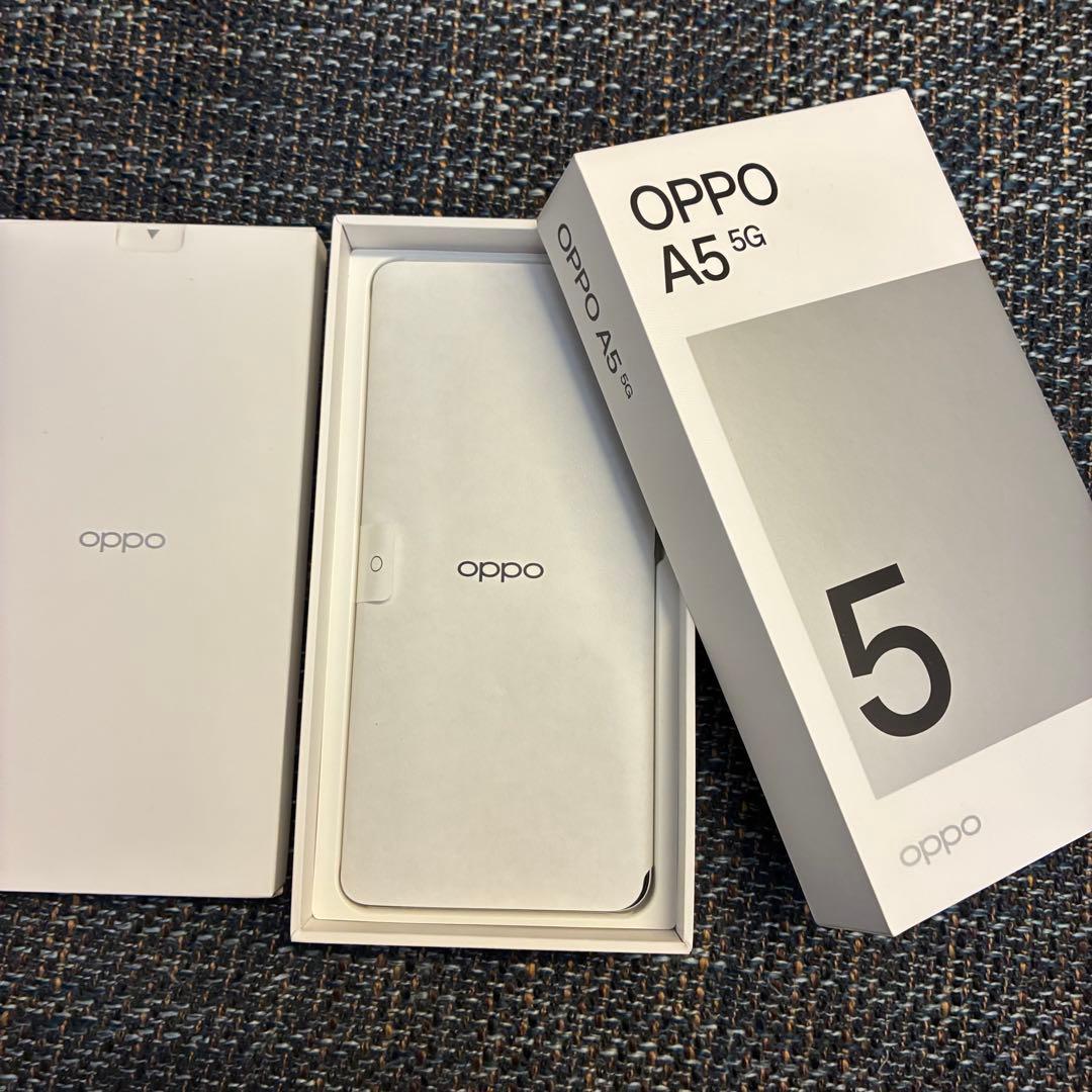 OPPO A5 5G ホワイト 通電確認のみ 未使用 - メルカリ