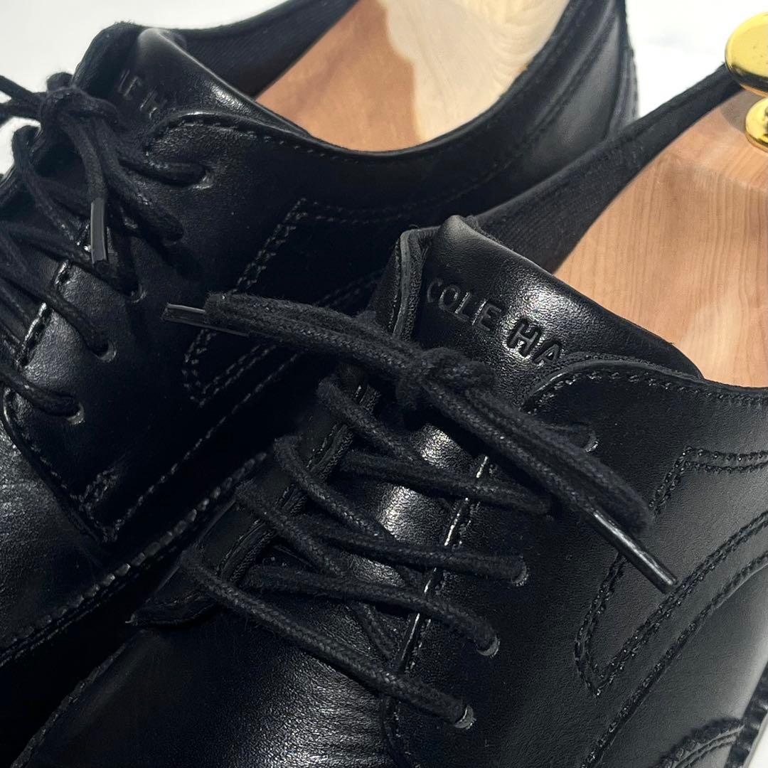 極美品☆コールハーン／フレックスグランド360 ウィングチップ 25.5cm 黒