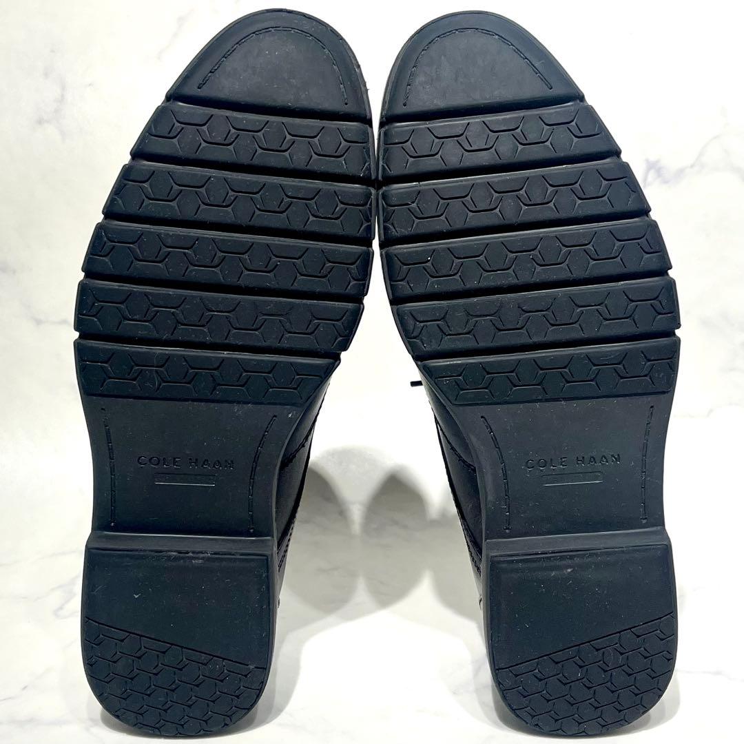 極美品☆コールハーン／フレックスグランド360 ウィングチップ 25.5cm 黒